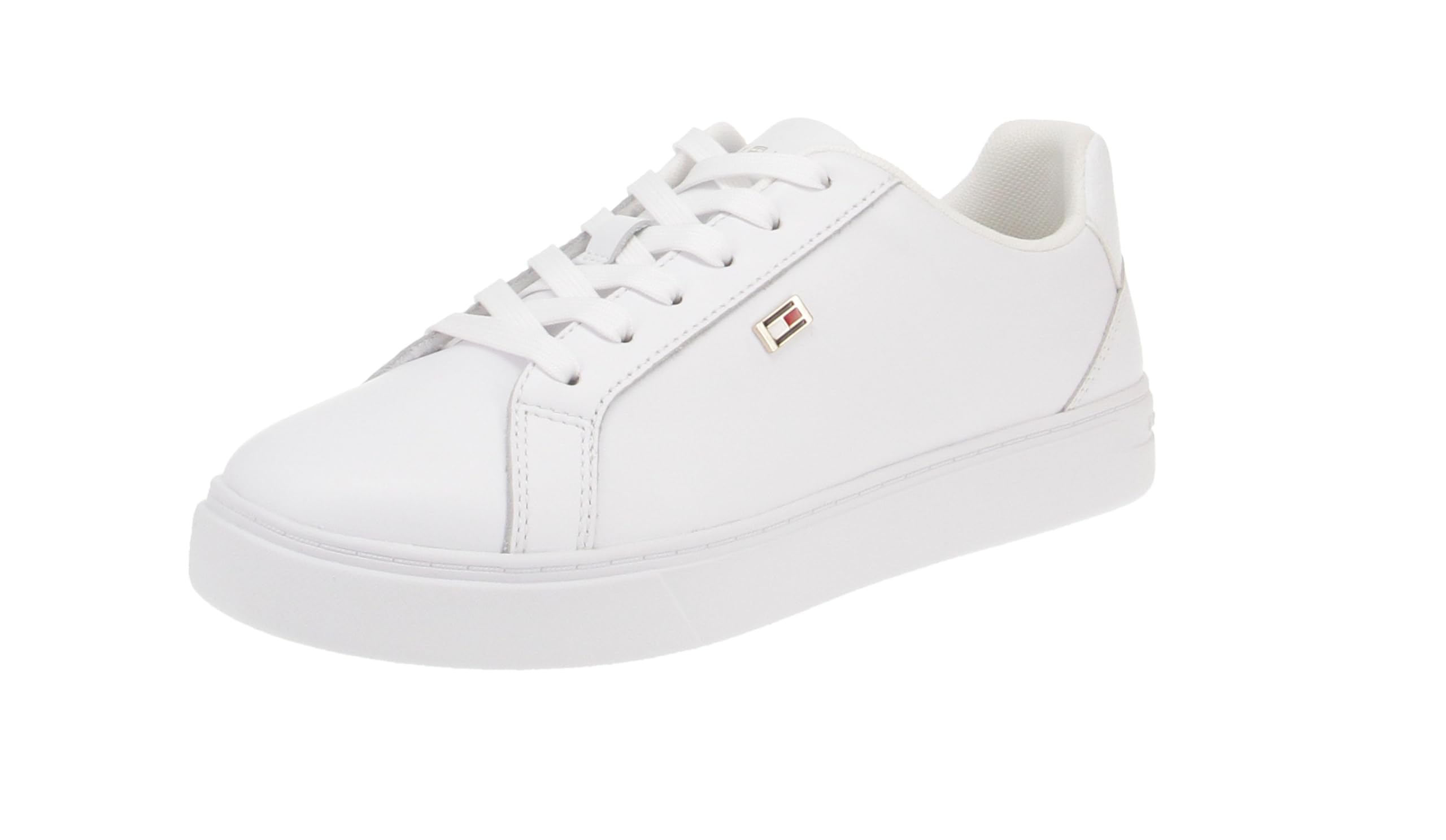 Tommy Hilfiger FW0FW08072 Flag Court - Zapatillas para mujer, color blanco