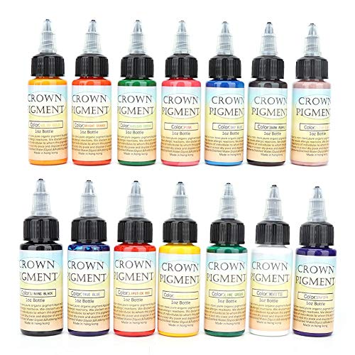 Tattoo Ink Set, 30ml/Bottle 14 Colors Tattoo Pigment Permanent Makeup Tattoos Ink Professional Tattoo Makeup Ink Tattoo Pigment Body Art Inks