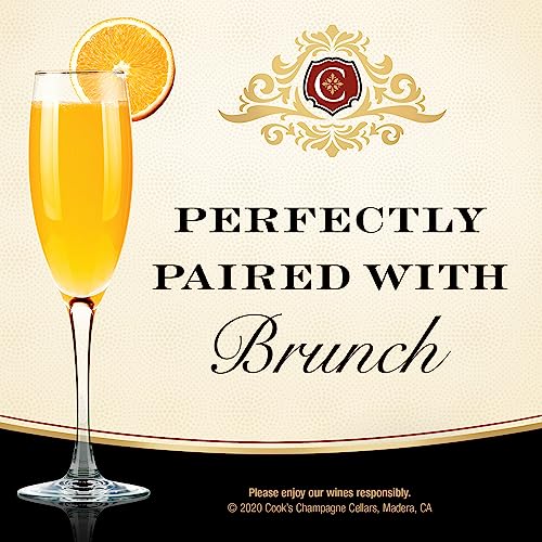 Cook's California Champagne Brut White Sparkling Wine, 4 Pk, 187 Ml Mini Bottles #TOP3