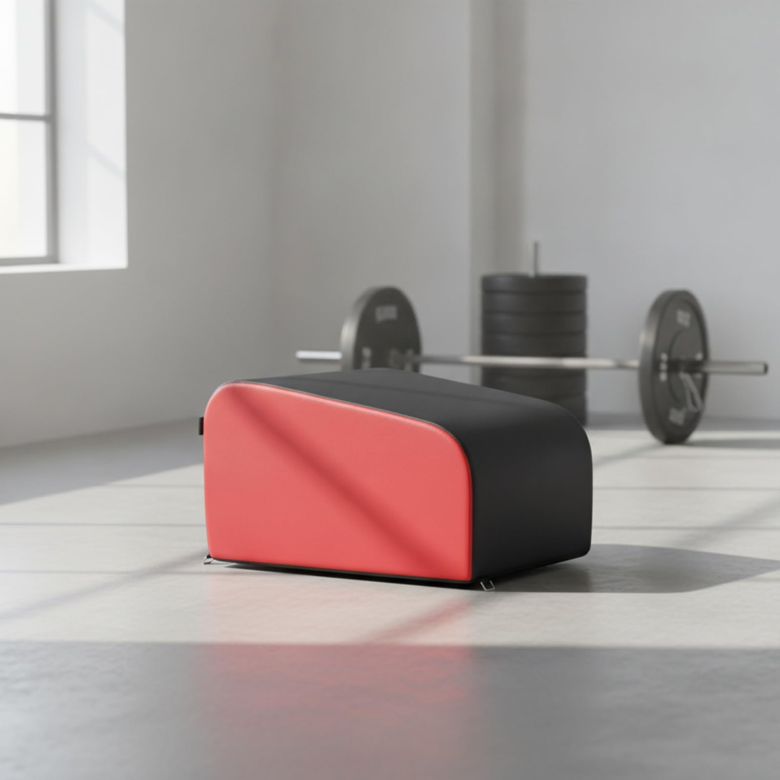 Pedana per Glutei Antiscivolo | perficie Arrotondata e Inclinata, Box con Rivestimento in PU, Morbida, Attrezzo da Allenamento, Appassionati di Fitness