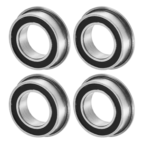 M METERXITY 4�p�b�NMF106-2RS�t�����W�{�[���x�A�����O 6 x 10 x 3 mm�_�u�����o�[�V�[���h�N�����|�iGCr15�j�t�����W���b�v�x�A�����O �z�C�[���o���[/�v�����^�[/FAX�@/�d���H��p