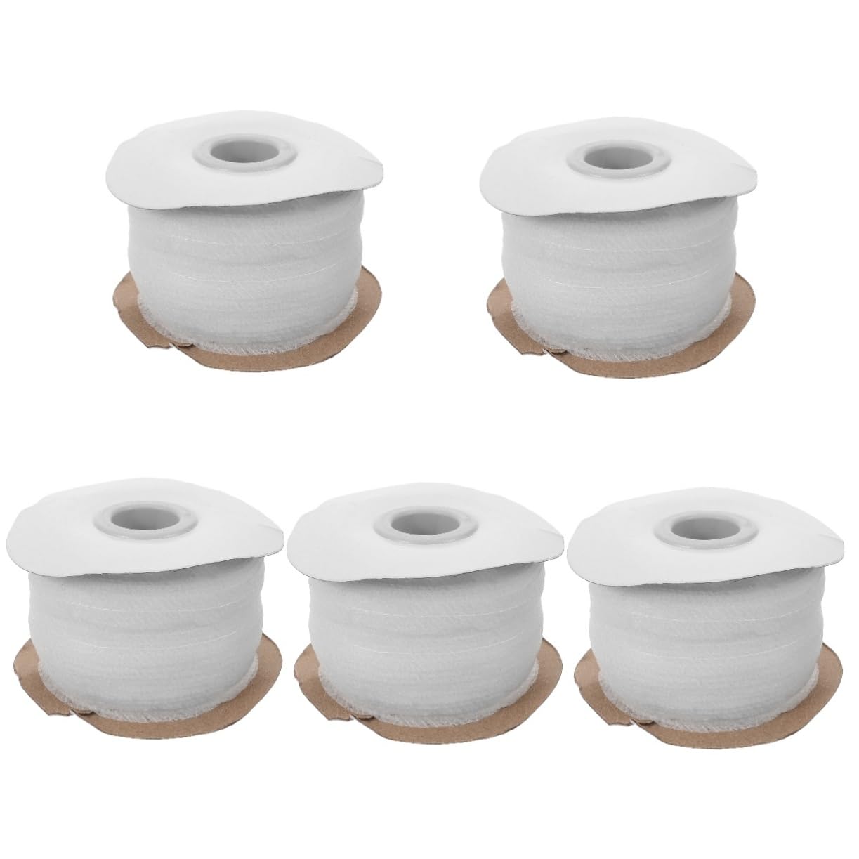 Operitacx 5rollos Entretela Termoadhesiva De No Tejido Tira De Interfacing Fusible Para Costura Metros De Forro Elástico Para Ropa y Manualidades