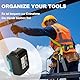 Moorstdel 10 Stück Werkzeug Wandhalterung Set für Bosch/Makita Akku 18v Geräte, 6 Akku Halterung für Makita Akku Geräte, 4 Wandhalterung für Makita 18v Akkuschrauber, Batteriehalter für 18V-Batterie