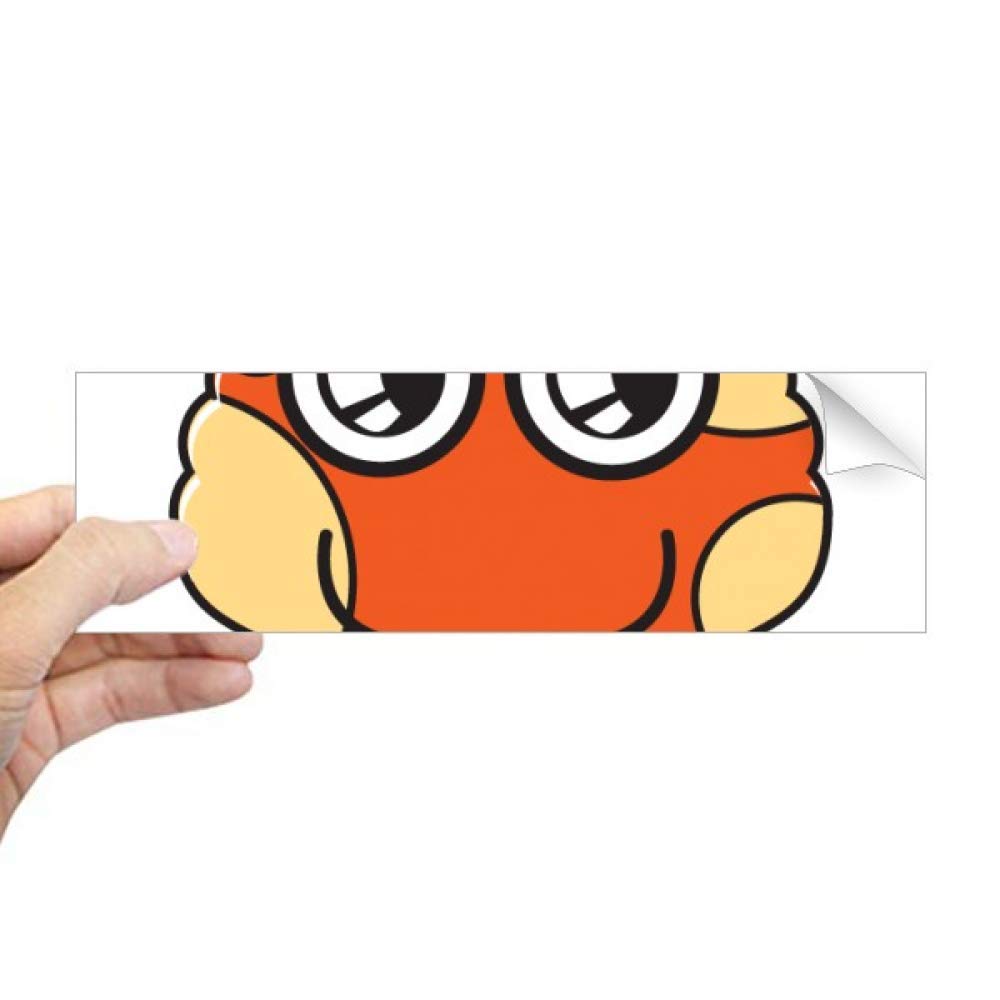 Sticker rectangulaire alien orange DIYthinker pour deco vitre