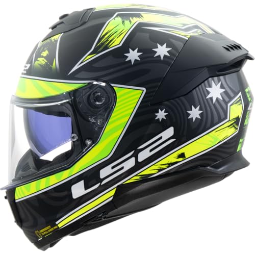 Casque intégral LS2 Stream II GALDAM Matt noir mat pour moto route