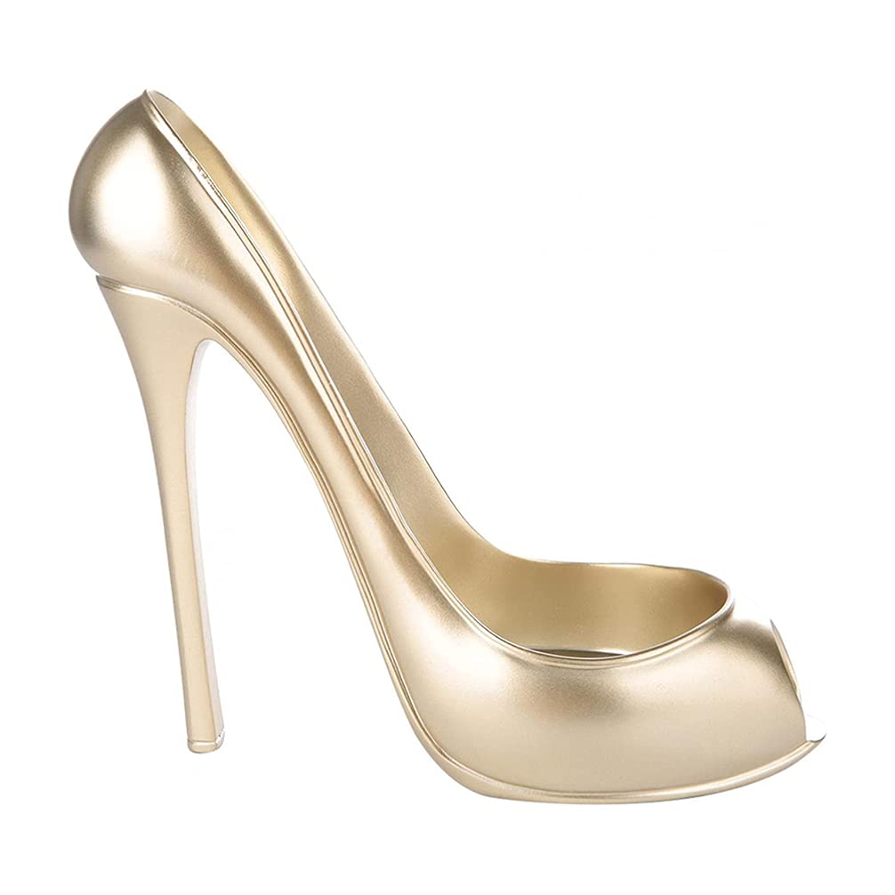 Cabilock Shoe Wine Holders for Table High Heel Wine Bottle Rack Creative Resin Bottle Shelf
