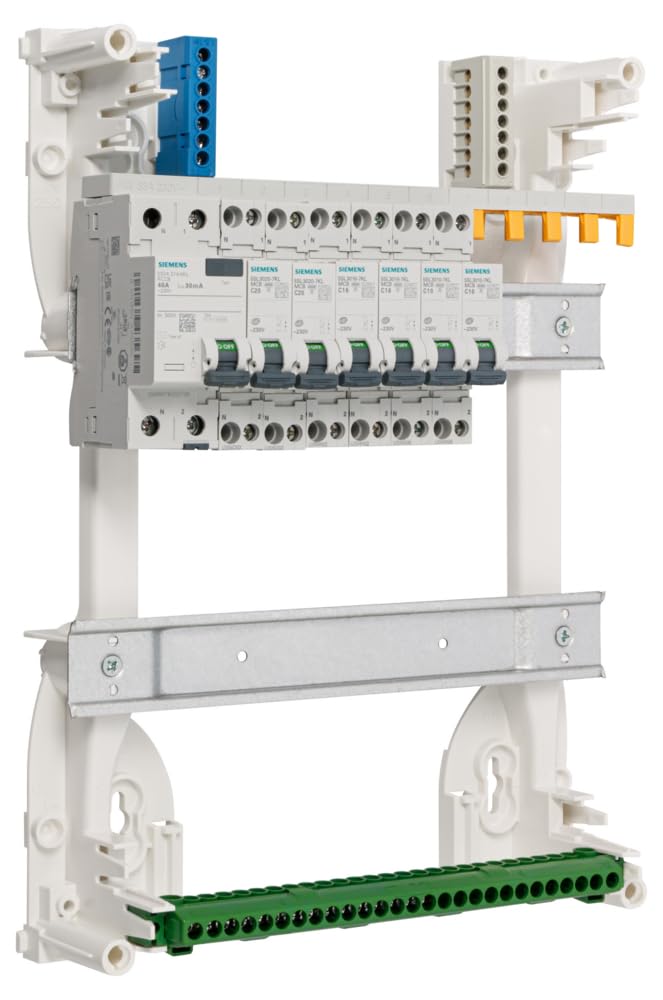 Siemens - Tableau 2 Rangées Pré-Équipé 1 Inter Diff 40A - 6 Disjoncteurs