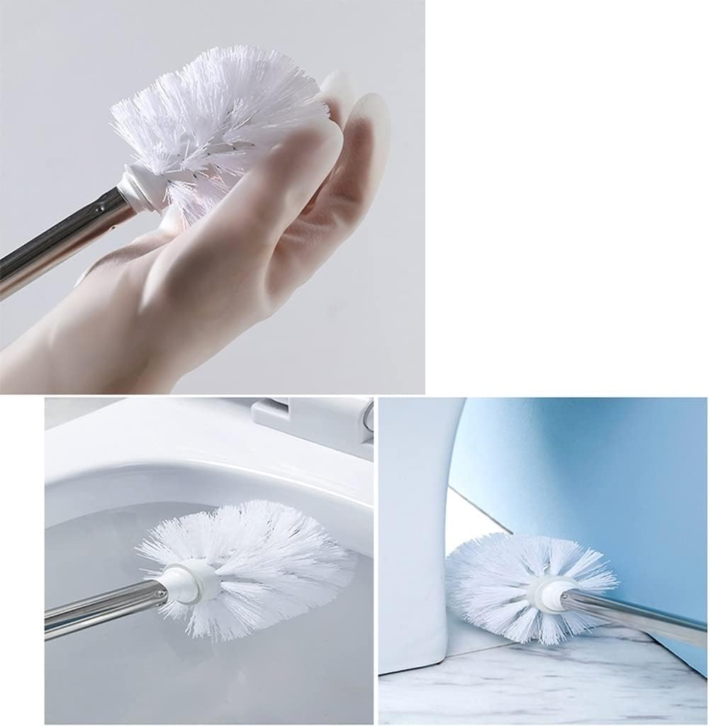 Toilet Brush Holder, Toilet Brush Holder Family Bathroom Bowl Household Long Handle No Dead Corner Cleaning(Gris)