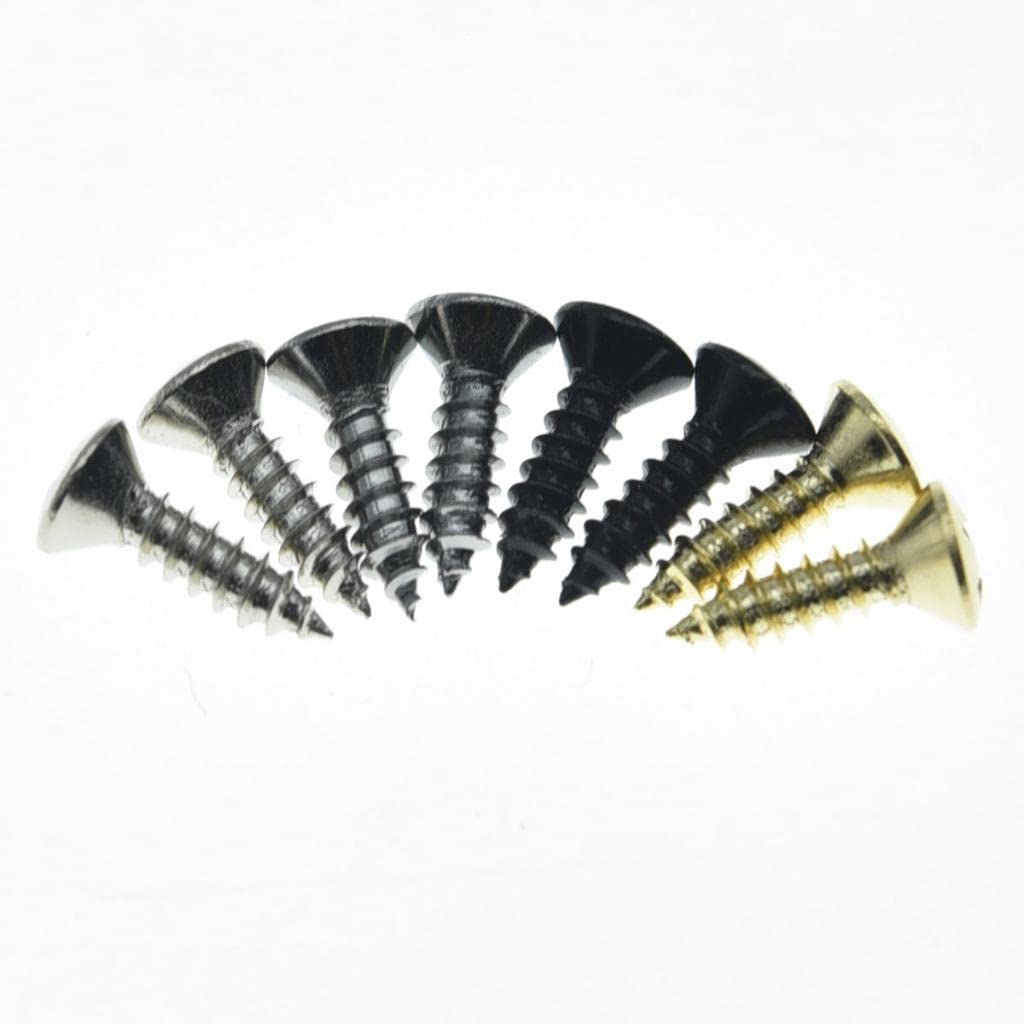 Dopro 30-Pack American #3 x 3/8" Stainless Steel Guitar/Bass Pickguard Screws Back Plate Screws Switch Plate Screws for GB Les Paul/SG/FLY V Black - Image 4