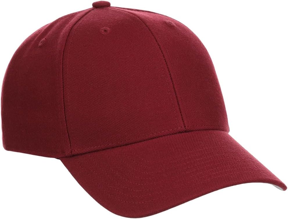 '47 Blank Classic MVP Cap, Adjustable Plain Structured Hat for Men and Women – Cardinal Red