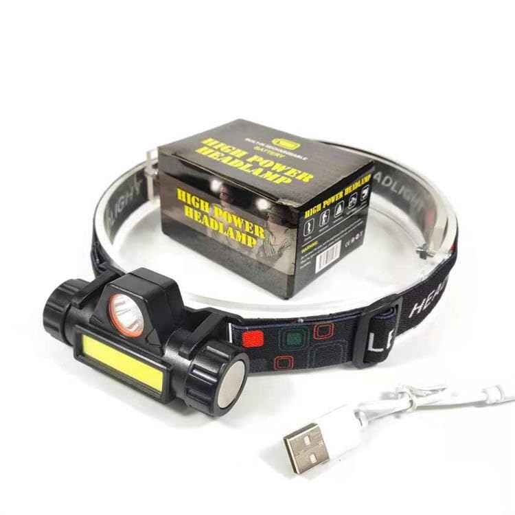 PRETOX Metal Headlamp USB Rechargeable, Waterproof Headlight Flashlight with Wide Beam | Led Head Lamp for Outdoor | Induction Adjustable Work Head Lamp for Camping, Fishing, Running- 1PCS-image-40