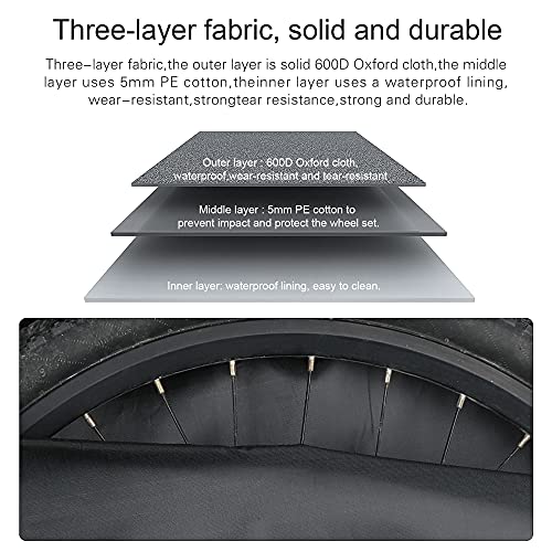 Pinprin Bicycle Soft Wheel Bag Cycling Wheelset Bag 29 Inch Wheel Carrying Bag Wheel Transport Case For Mtb Mountain Road Bike #TOP5