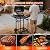 2 Burner Propane Gas Grill with Side Burner, 24,000 BTU Stainless Steel BBQ Grill with Enameled Grates,Side Tables for Outdoor Cooking (2+1 Burner)