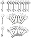Salome Idea Mixed Set of 30 Large Skeleton Keys in Antique Silver - Set of 30 Keys (Silver Color)