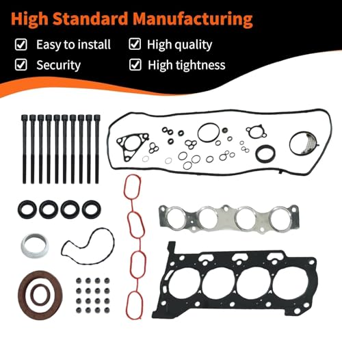 Image of HS26515PT-1 Head Gasket Set with Bolts Compatible with Prius 2010-2021, Corolla 2020 1.8L, Prius V 2012-2017, Prius Prime 2017-2020, CT200 2011-2017 1.8L L4 Engine