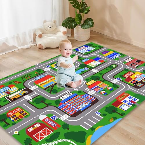 Jouets éducatifs de grande ville sous forme de tapis d'éveil interactif