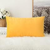 Tamaño: 12 x 20 pulgadas / 30 x 50 cm. Funda de almohada solo, inserciones de almohadas no están incluidas.