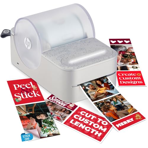 HP Sprocket Panorama Instant Portable Color Label & Photo Printer (Grey) Personalize Prints 2” x .5”- 9” on Zink Sticky-Backed Paper -Create Fun Photobooth Strips, Labels & Custom Designs in The App
