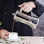 MYYINGELE Stainless Steel Induction Stovetop Espresso Maker, Italian Coffee Maker Moka Pot, for Full Bodied Stove Top Coffee, Suitable for Induction Cookers - Image 6
