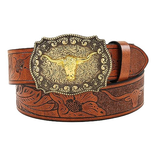 Cowboy Belts For Men Western With Big Buckle Belt Buckle Belt Leather Belt Vintage Western Belt Jeans Belt Vint