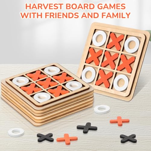 Juego de Mesa Tic Tac Toe de Madera 6 Piezas miniatura 4