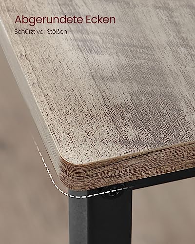 Foto von VASAGLE Küchenregal mit großer Arbeitsplatte, 3-stufiges Mikrowellenregal, Stahlrahmen, 60 x 120 x 90 cm, industriell, leichte Montage, Greige-schwarz KKI001B02