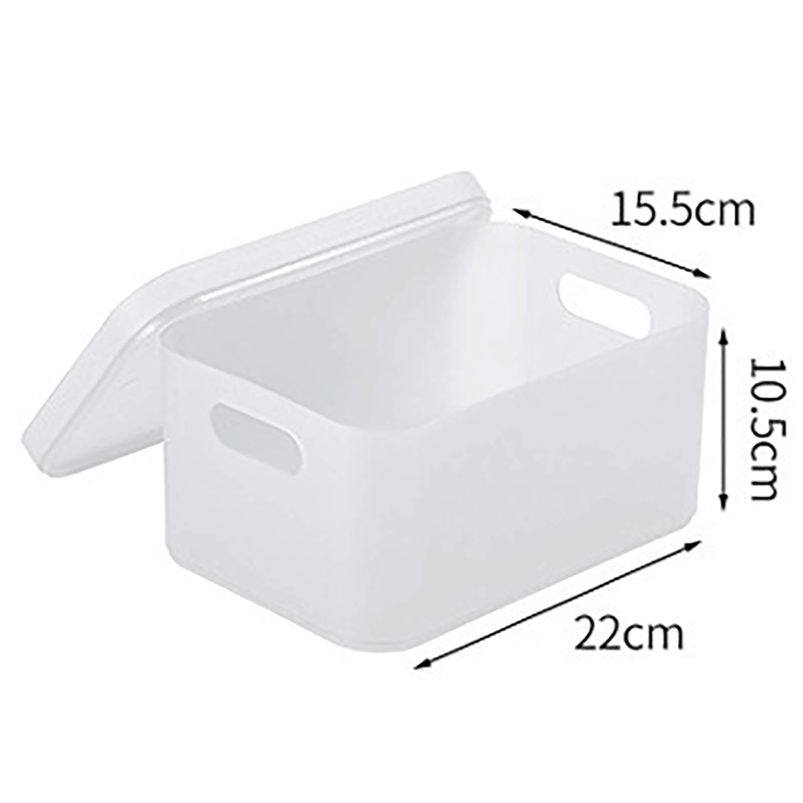 Boîte de Rangement pour Cosmétiques Boîte de Rangement Bureau cosmétique Masque en Plastique avec boîte Finition Table Maquillage Couvercle pour Commode et Salle de Bain(Blue)