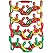 Max Fun 4 Pack Christmas Party Game Antler Ring Toss Game Inflatable Reindeer Antler Ring Toss Game for Christmas Party
