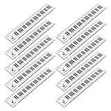 Esthétique du clavier de piano : le motif du clavier de piano est idéal pour les et apporte une touche artistique à votre collection de papeterie. règle pour clavier, règle transparente