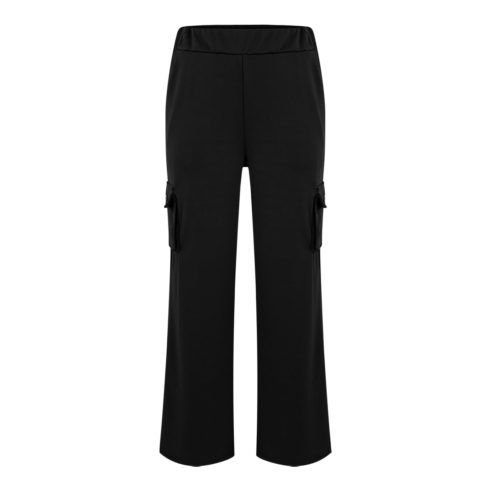 Flared Leggings para mujer, con bolsillos, elásticos, tallas grandes