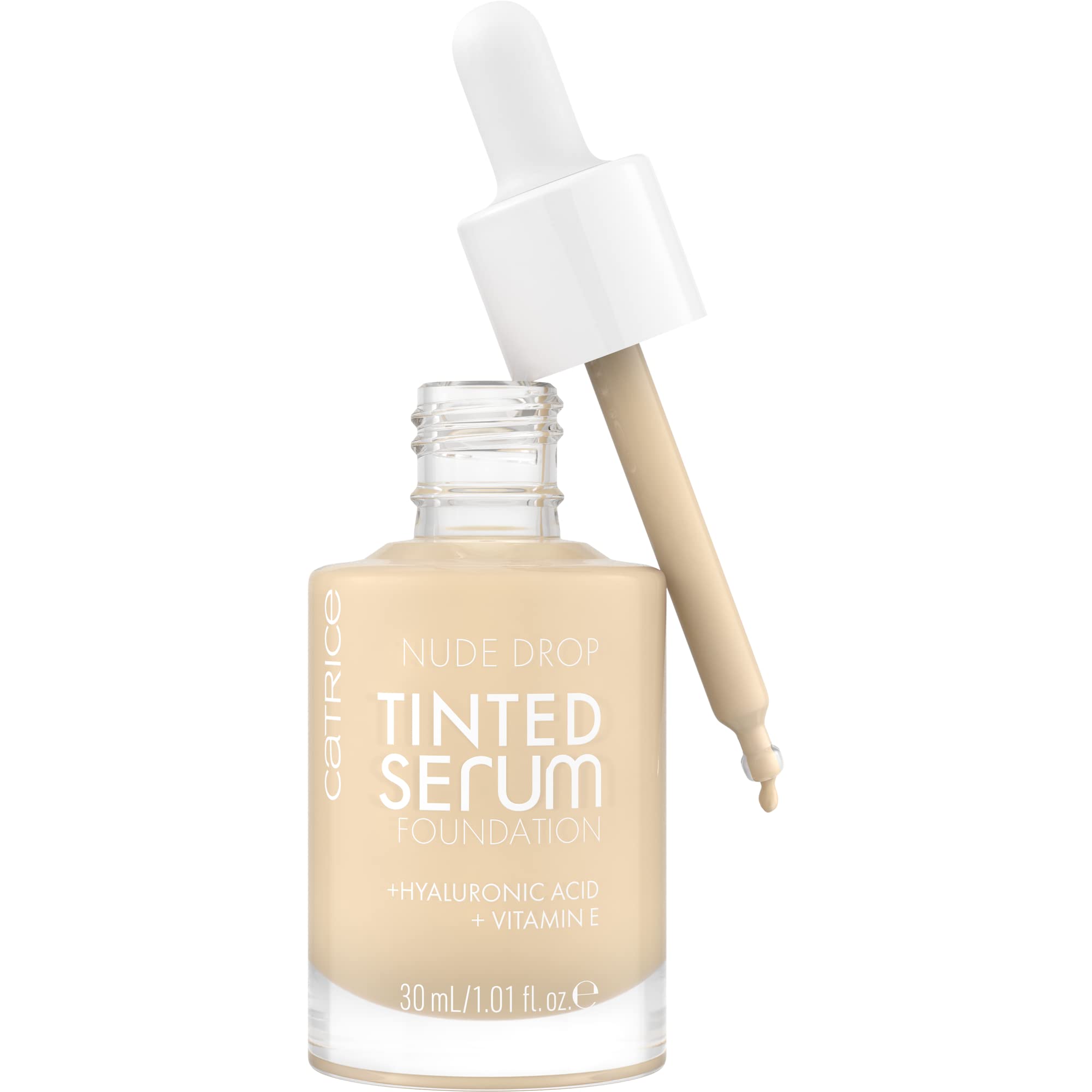 Catrice Nude Drop Tinted Serum Foundation, longlasting, mattifying, caring, natural, matte (30ml)