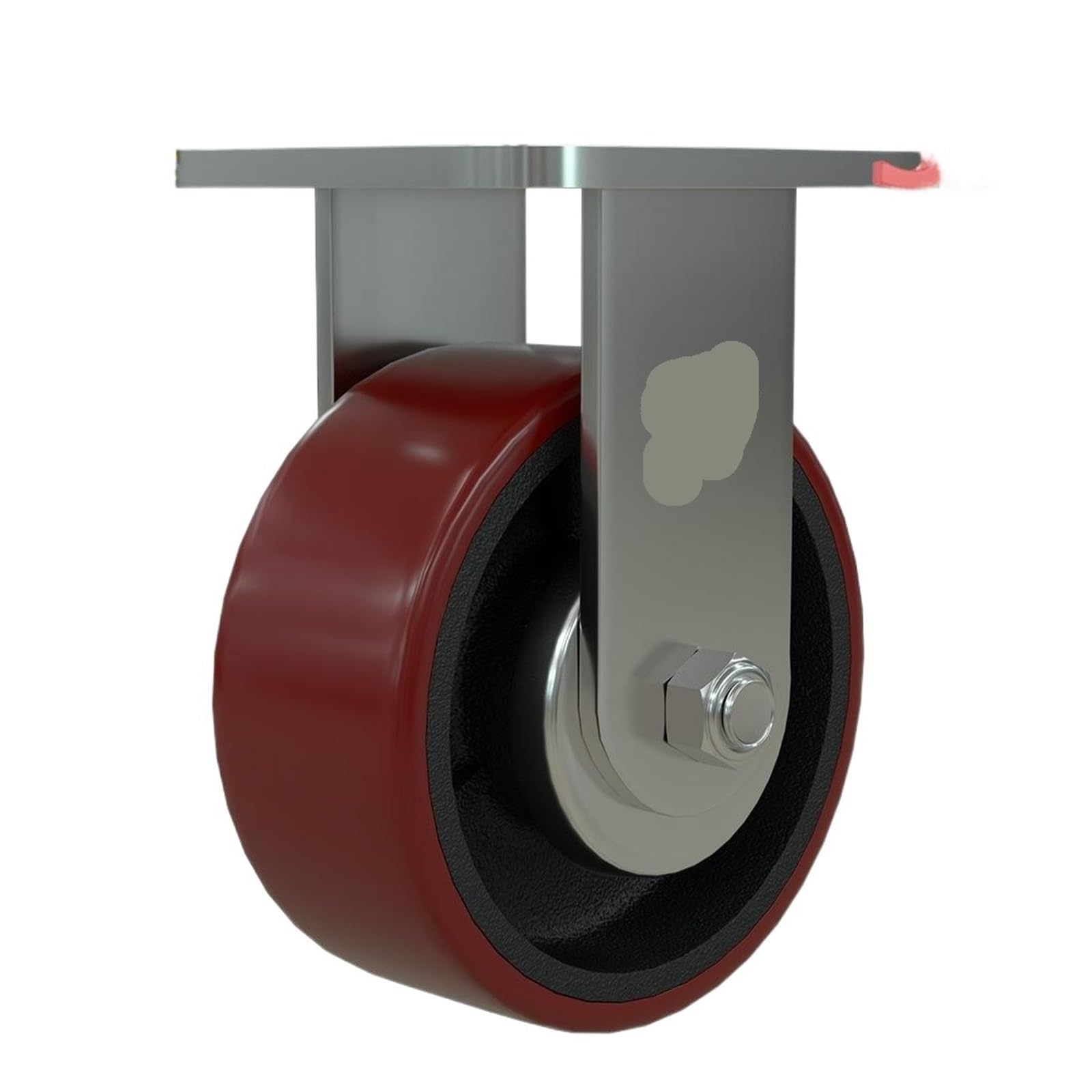 Roulette fixe en fonte PU de 5 pouces pour étagère industrielle