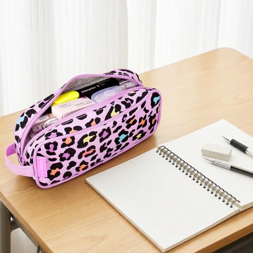Image of Choco Mocha Kids Pencil Case for Girls, Soft Zipper Pencil Pouch for Girls Pencil Case for School Unicorn Pencil Bag for Toddler Girl, Pink