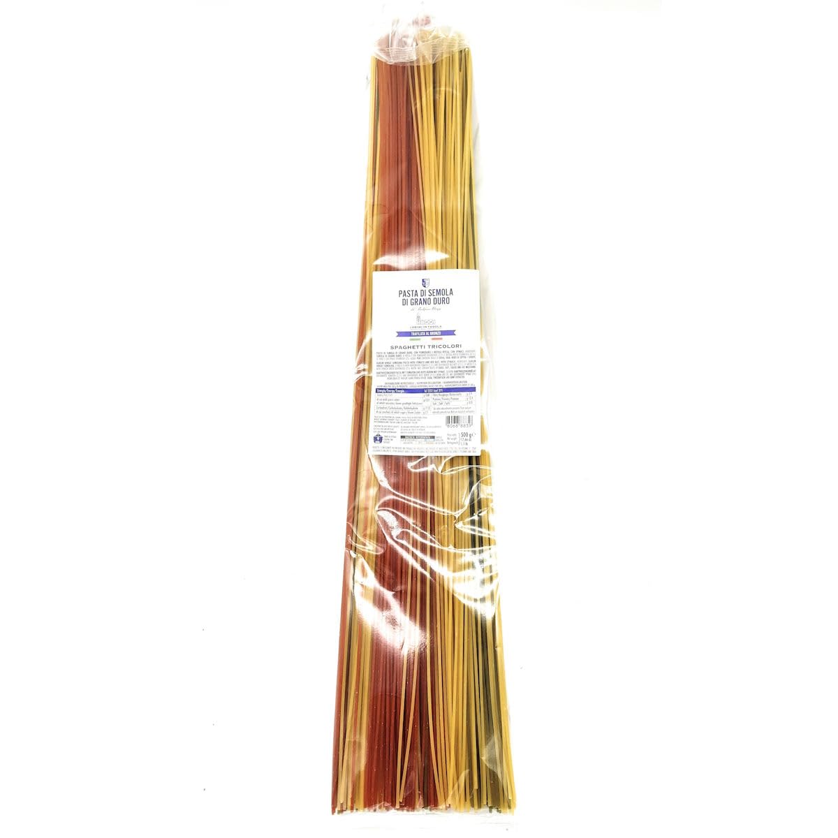 LA TRAFILATA lunghi Spaghetti Tricolori/Lange Spaghetti Tricolori 60cm - 500g x16