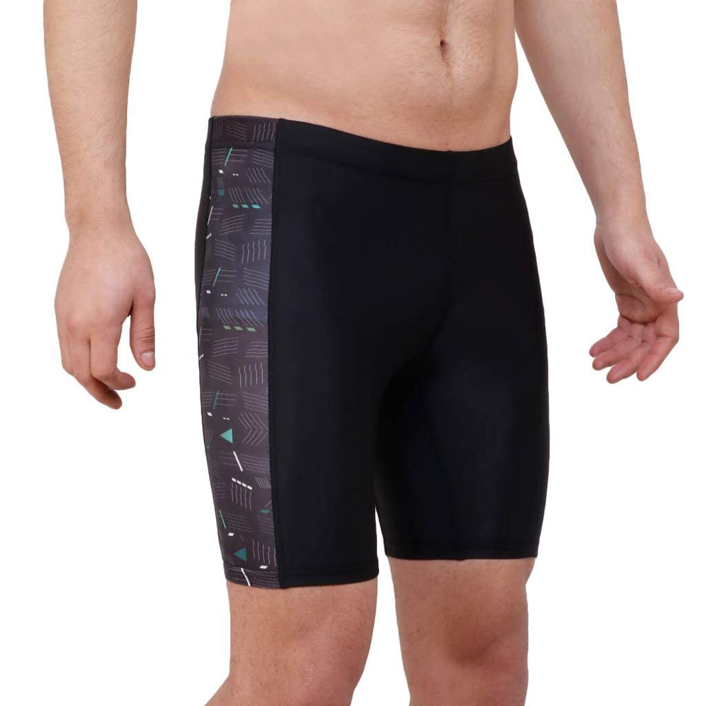 WMX Compression Men's Shorts Tights (Nylon& Polyster) Skins for Gym, Running, Cycling, Swimming, Basketball, Cricket, Yoga, Football, Tennis, Badminton & More (M, Lines) 2