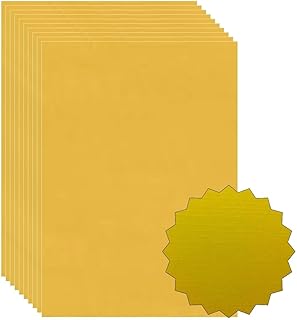 ASENME Juego de cartulinas con textura – 250 gramos, color amarillo Cartulinas texturizadas (A4 / 30 Unidades, Amarillo mostaza)