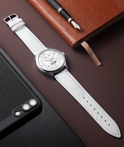 Image of BINLUN Leather Watch Bands Quick Release Premium Calfskin Replacement Watch Strap Multicolors Watchbands for Men Women 12mm 14mm 16mm 18mm 19mm 20mm 21mm 22mm