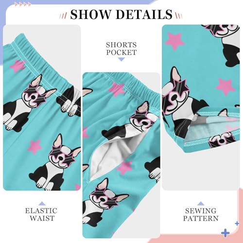 Pajamas Pants Soft Funny French Bulldog Long Sleep Pjs Lounge Pajama Bottoms Elastic Waist with Pockets4