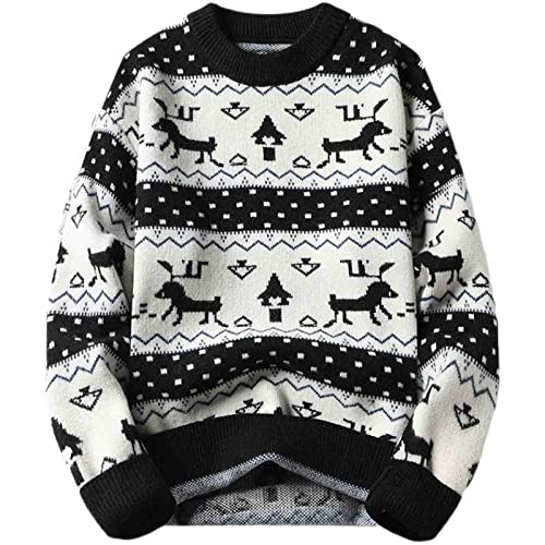 Pull homme chaud en tricot noir XL pour éliminer la sensation de froid en extérieur l'hiver