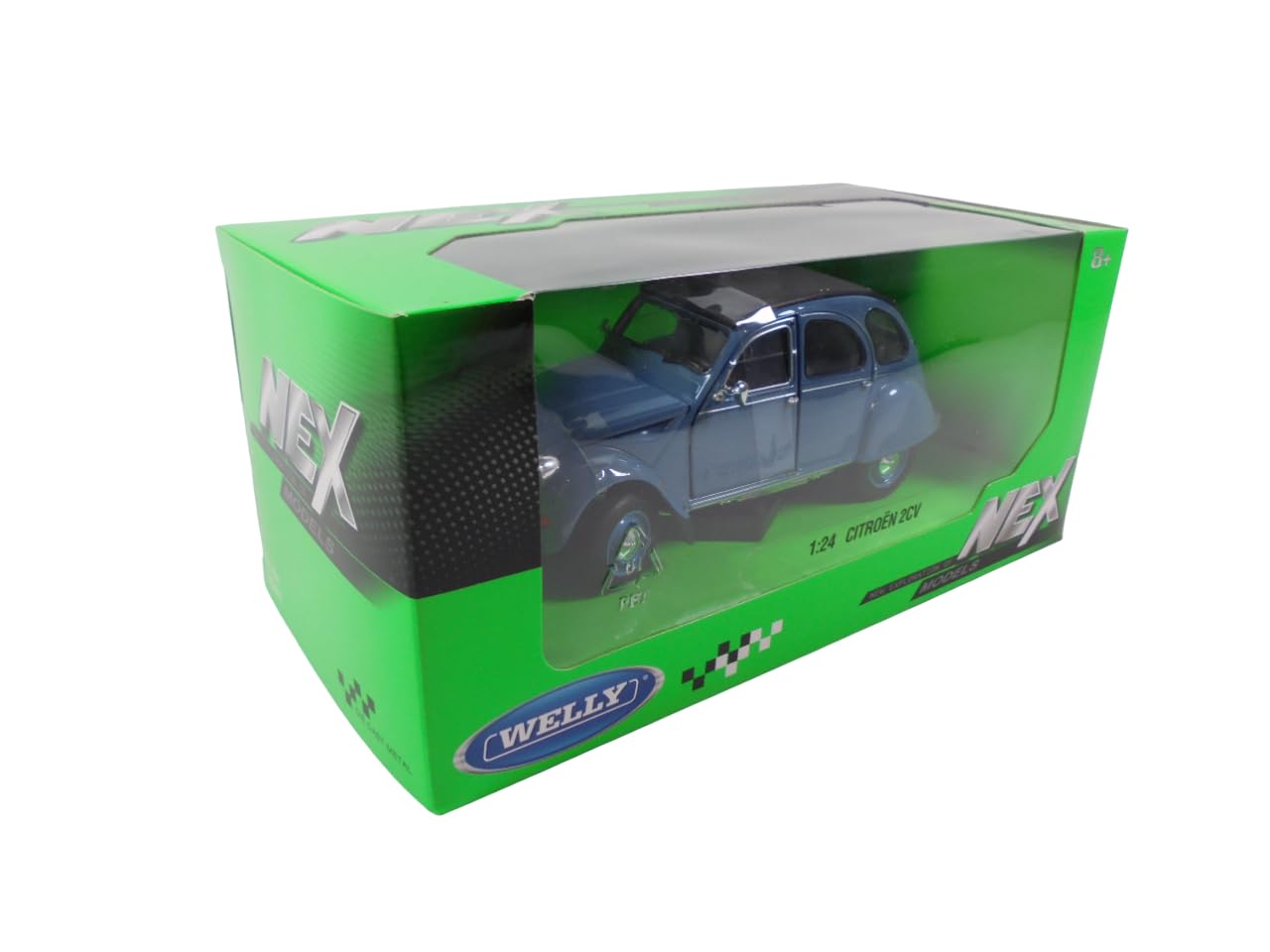 Welly OPO 10 Voiture 1/24 Citroen 2CV Bleue 24009A