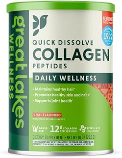 Sponsored Ad - Great Lakes Wellness, Collagen Hydrolysate, Chai Flavored Beef Protein, Kosher, 10 Oz Can