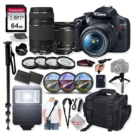Canon EOS Rebel T7 DSLR Camera Bundle