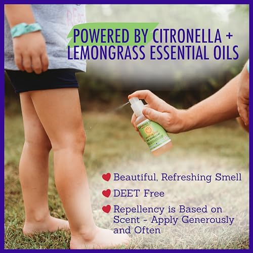 California Baby Natural Bug Repellent Spray | Citronella & Lemongrass Bug Spray | DEET-Free | Repels Mosquitoes | Allergy Friendly | Great Smell | Baby & Adult Insect Repellent Spray | 192 mL / 6.5oz