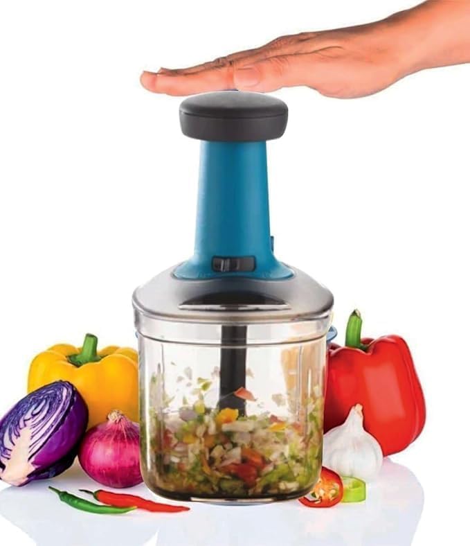 Stainless Steel Chilli Choppr Vegetable Chopper Onion Chopper Garlic Choper Hand Choppr for Vegetables Large Choper Multicolor