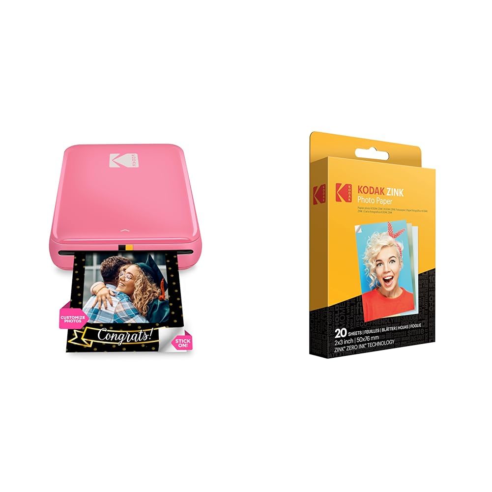 stampa fotografica bluetooth nfc zink tecnologia 2x3 pol formati 20 sheet