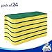 MR.SIGA Heavy Duty Scrub Sponge, 24 Count, Size:11 x 7 x 3cm, 4.3