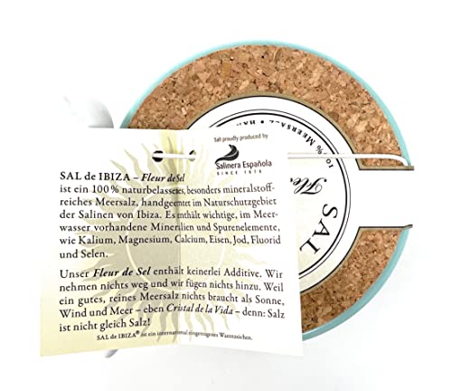 Sal de Ibiza Fleur de Sel en Frasco Cerámico con Cuchara miniatura 5
