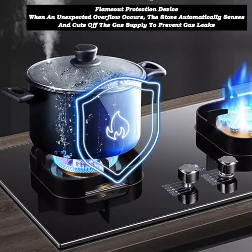 Estufa de gas 2 puestos mesa portátil 5.2kW para gas miniatura 5