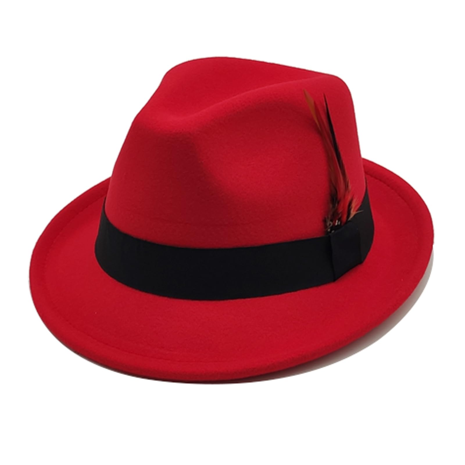 Unisex Trilby Hats Classic Fedora Hats for Women Men
