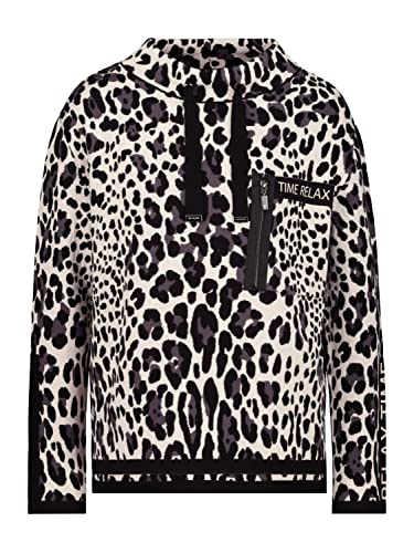 MONARI Sweatshirt mit Allover-Leo-Print Pullover in Schwarz, Größe 42 Cover